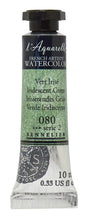 Cargar imagen en el visor de la galería, Acuarela L&#39;Aquarelle Sennelier 10 ml 080 Verde Irisdiscente S2
