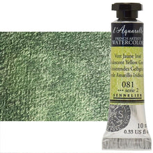Cargar imagen en el visor de la galería, Acuarela L&#39;Aquarelle Sennelier 10 ml 081 Verde Amarillo Irisdiscente S2
