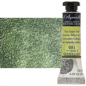 Acuarela L'Aquarelle Sennelier 10 ml 081 Verde Amarillo Irisdiscente S2