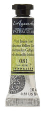 Cargar imagen en el visor de la galería, Acuarela L&#39;Aquarelle Sennelier 10 ml 081 Verde Amarillo Irisdiscente S2
