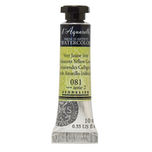 Cargar imagen en el visor de la galería, Acuarela L&#39;Aquarelle Sennelier 10 ml 081 Verde Amarillo Irisdiscente S2
