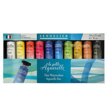 Cargar imagen en el visor de la galería, Set Acuarelas La Petite L&#39;Aquarelle Sennelier 10 tubos 21 ml
