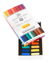 Cargar imagen en el visor de la galería, Caja Pasteles Extra suaves à l&#39;écu  20 colores Sennelier 1/2 barras
