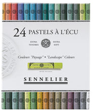Cargar imagen en el visor de la galería, Caja Pasteles Extra suaves à l&#39;écu &quot;Paisaje&quot; 24 colores Sennelier
