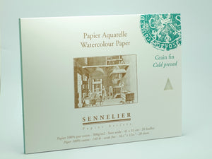 Block de Papel Sennelier Aquarelle Grano Fino  300 grs/m²  (41 x 31 cms)