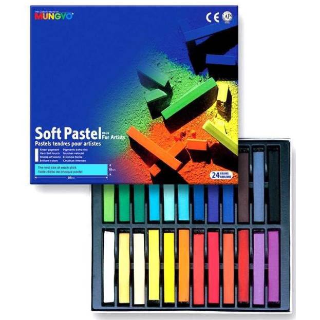 Caja Pasteles secos Mungyo 24 colores