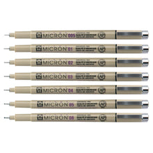 Cargar imagen en el visor de la galería, Estilógrafo Pigma Micron 08 Sakura Negro

