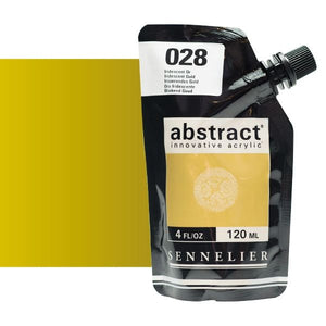 Acrílico Abstract Sennelier 028 Oro Iridescente  Pouch 120 ml