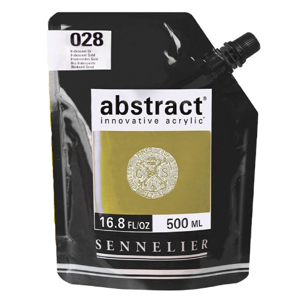 Acrílico Abstract Sennelier 028 Oro iridescente Pouch 500 ml
