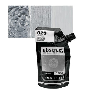 Acrílico Abstract Sennelier 029 Plata iridescente Pouch 120 ml