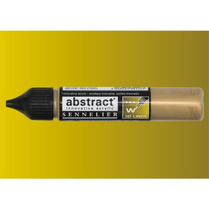 Acrílico Abstract  3D Liners Sennelier 028 Oro iridescente 27 ml