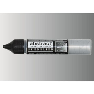 Acrílico Abstract  3D Liners Sennelier 029 Plata iridescente 27 ml