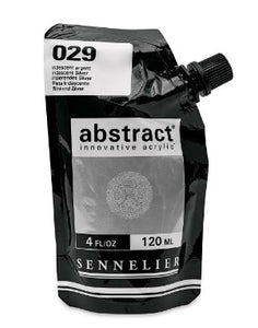 Acrílico Abstract Sennelier 029 Plata iridescente Pouch 120 ml