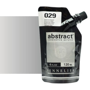 Acrílico Abstract Sennelier 029 Plata iridescente Pouch 120 ml