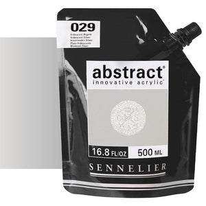Acrílico Abstract Sennelier 029 Plata iridescente Pouch 500 ml