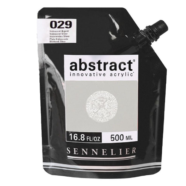 Acrílico Abstract Sennelier 029 Plata iridescente Pouch 500 ml