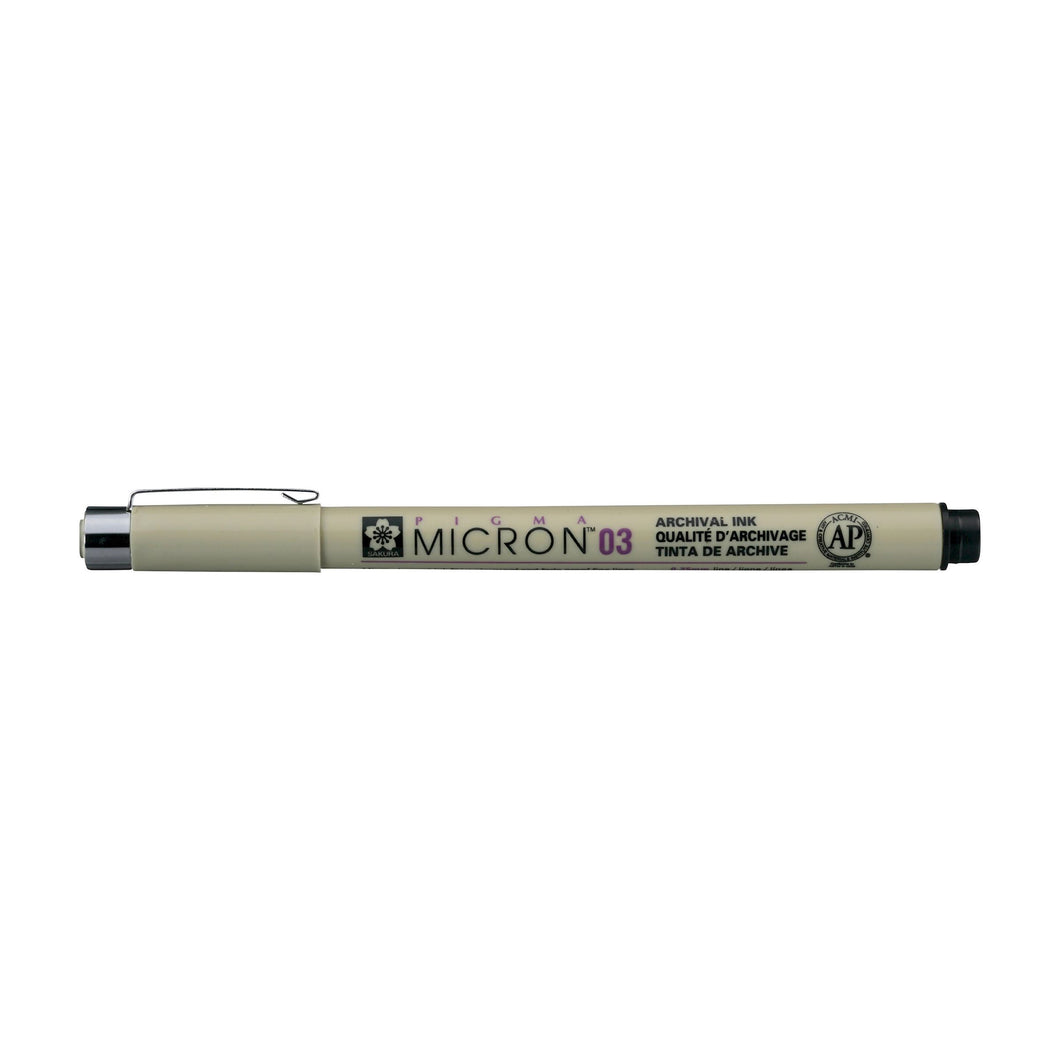 Estilógrafo Pigma Micron 03 Sakura Negro