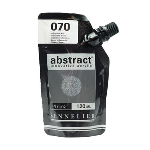 Acrílico Abstract Sennelier 070 Negro iridescente Pouch 120 ml