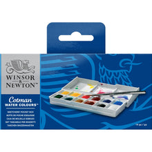 Cargar imagen en el visor de la galería, Acuarelas Estuche de Viaje Cotman 12 Pastillas
