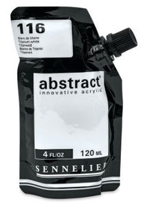 Acrílico Abstract Sennelier 116 Blanco Titanio Pouch 120 ml
