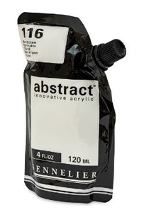 Acrílico Abstract Sennelier 116 Blanco Titanio Pouch 120 ml