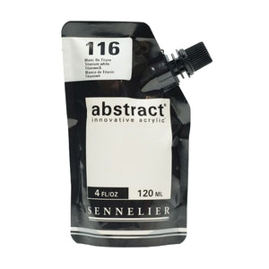 Acrílico Abstract Sennelier 116 Blanco Titanio Pouch 120 ml