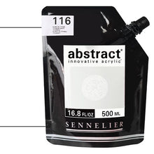 Cargar imagen en el visor de la galería, Acrílico Abstract Sennelier 116 Blanco Titanio Pouch 500 ml
