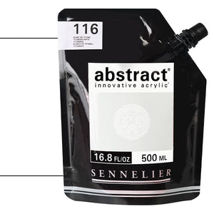 Acrílico Abstract Sennelier 116 Blanco Titanio Pouch 500 ml