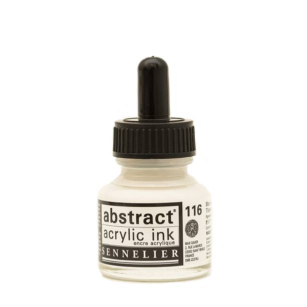 Tinta Acrílica Abstract Sennelier 116 Blanco Titanio 30 ml