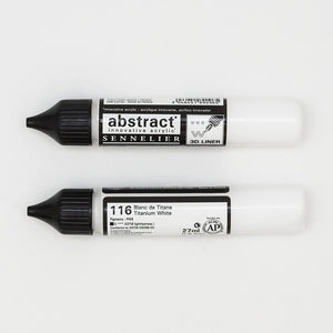 Acrílico Abstract  3D Liners Sennelier 116 Blanco Titanio 27 ml