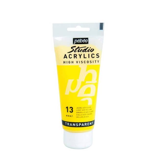 Acrílico Pébéo 100 ml 13/ Amarillo Azo Claro
