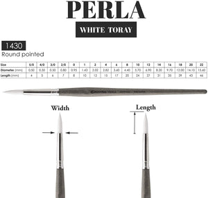 Pincel Redondo 1430 Perla 18 Escoda