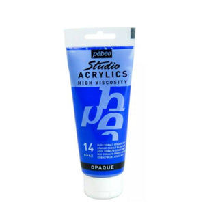 Acrílico Pébéo 100 ml 14 / Azul Cobalto Opaco Hue