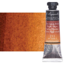 Cargar imagen en el visor de la galería, Acuarela L&#39;Aquarelle Sennelier 10 ml 202 Tierra Sombra Tostada S1
