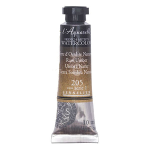 Acuarela L'Aquarelle Sennelier 10 ml 205 Tierra Sombra Natural