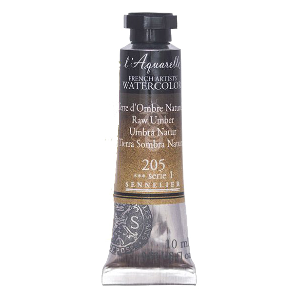 Acuarela L'Aquarelle Sennelier 10 ml 205 Tierra Sombra Natural