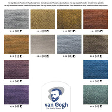 Cargar imagen en el visor de la galería, Acuarelas Estuche de viaje 12 medias Pastillas Van Gogh Metálicas e Irisdiscente
