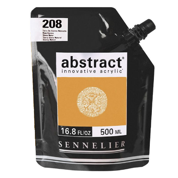 Acrílico Abstract Sennelier 208 Tierra Siena Natural Pouch 500 ml