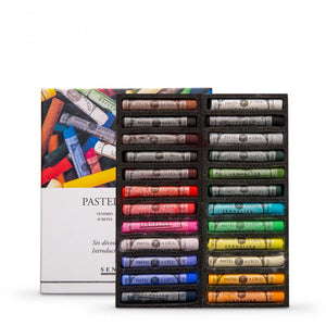 Caja Pasteles Extra suaves à l'écu "Iniciación" 24 colores Sennelier