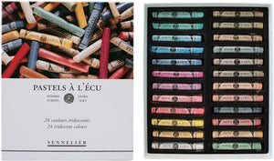 Caja Pasteles Extra suaves à l'écu "Iridescentes" 24 colores Sennelier