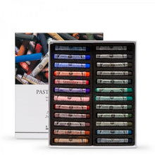 Cargar imagen en el visor de la galería, Caja Pasteles Extra suaves à l&#39;écu &quot;Oscuros&quot; 24 colores Sennelier

