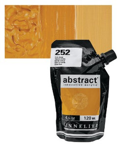 Acrílico Abstract Sennelier 252 Ocre Amarillo Pouch 120 ml