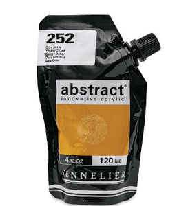 Acrílico Abstract Sennelier 252 Ocre Amarillo Pouch 120 ml