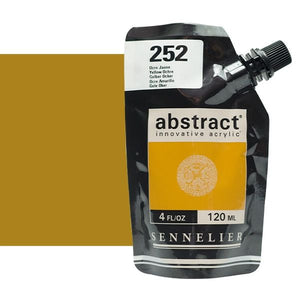 Acrílico Abstract Sennelier 252 Ocre Amarillo Pouch 120 ml