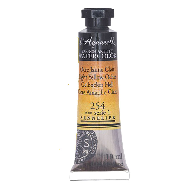 Acuarela L'Aquarelle Sennelier 10 ml 254 Ocre Amarillo Claro S1