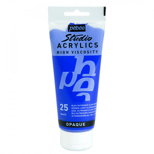 Acrílico Pébéo 100 ml 25 / Azul Ultramar Claro Opaco