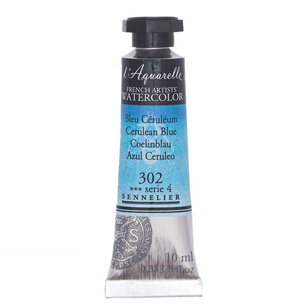 Acuarela L'Aquarelle Sennelier 10 ml 302 Azul Ceruleo