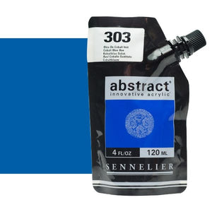 Acrílico Abstract Sennelier 303 Azul Cobalto Imitación Pouch 120 ml