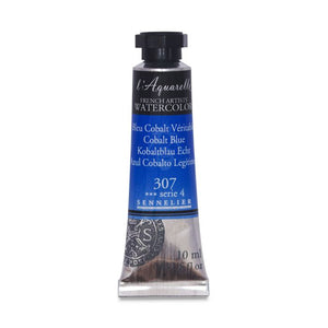 Acuarela L'Aquarelle Sennelier 10 ml 307 Azul Cobalto Legítimo S4