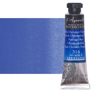Acuarela L'Aquarelle Sennelier 10 ml 314 Azul Ultramar Francés